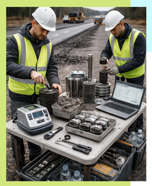 Сертификация асфальта: испытания и подтверждение в Дубне