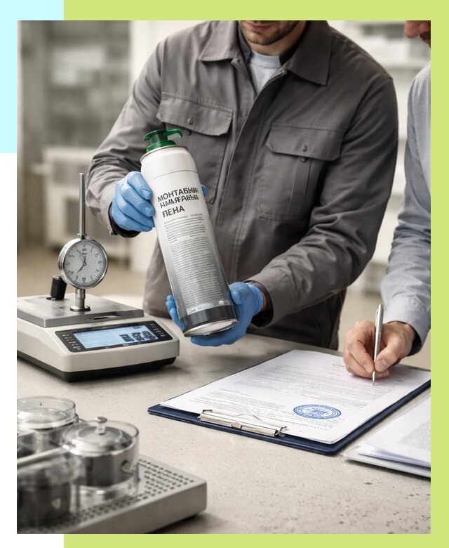 Сертификация монтажной пены в Дубне от 15314 р. | Алешин-Дбн