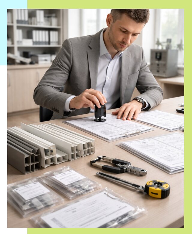 Сертификация ПВХ продукции в Дубне от 8678 р., Алешин-Дбн