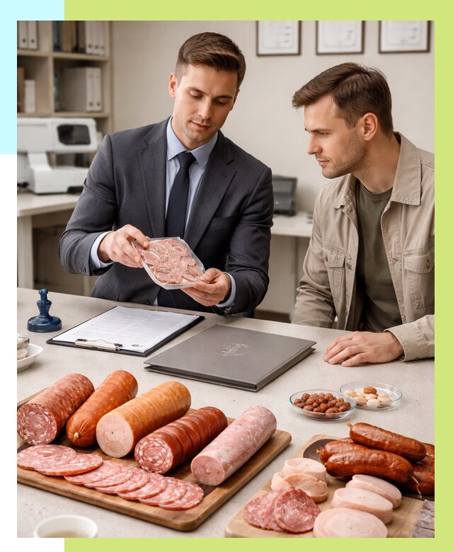 Сертификация колбасных изделий в Дубне от 7657 р. | Алешин-Дбн