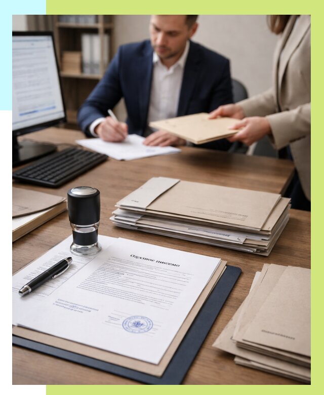 Отказное письмо для таможни в Дубне от 3063 р, Алешин-Дбн